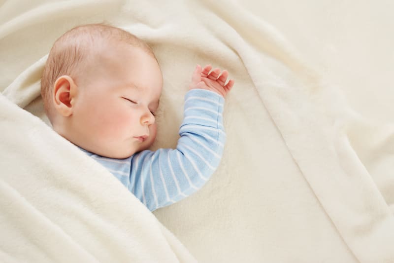 A sleeping baby.